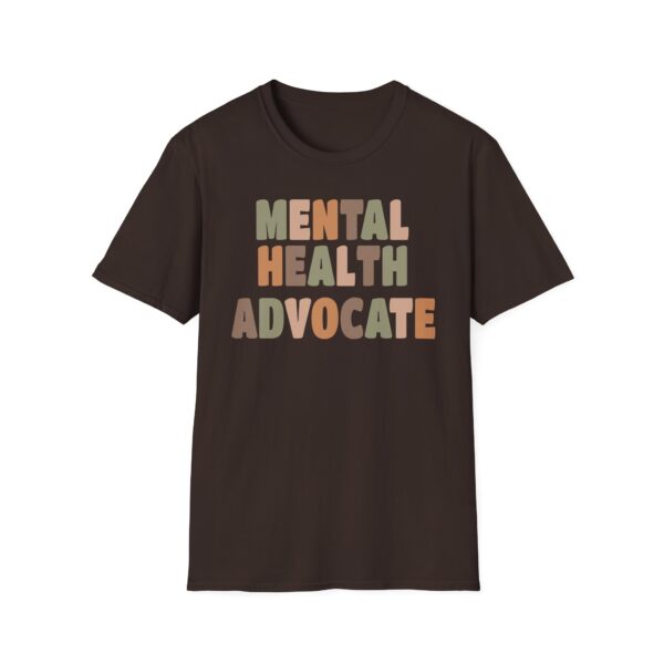 Mental Health Advocate Unisex Softstyle T-Shirt - Image 2