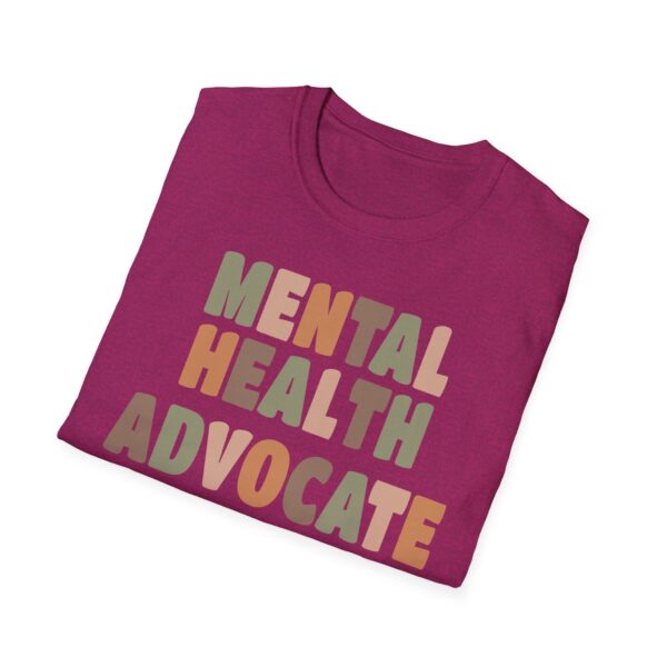 Mental Health Advocate Unisex Softstyle T-Shirt - Image 37