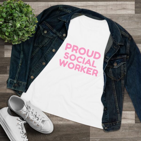 Proud Social Worker Women's Cotton Tee - Image 3
