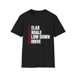 REST: relax, exhale, slow down, thrive-Unisex T-Shirt