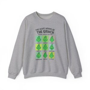 Grinch Mood Chart Sweatshirt – "The Many Moods of The Grinch" Mental Health Crewneck