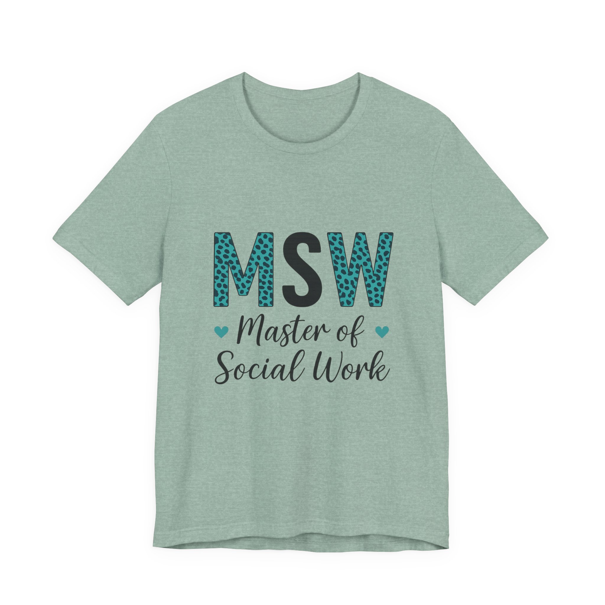 MSW Master of Social Work Shirt | Social Worker Graduation Gift | Leopard Print MSW Tee for Therapists & Social Work Students - Image 15