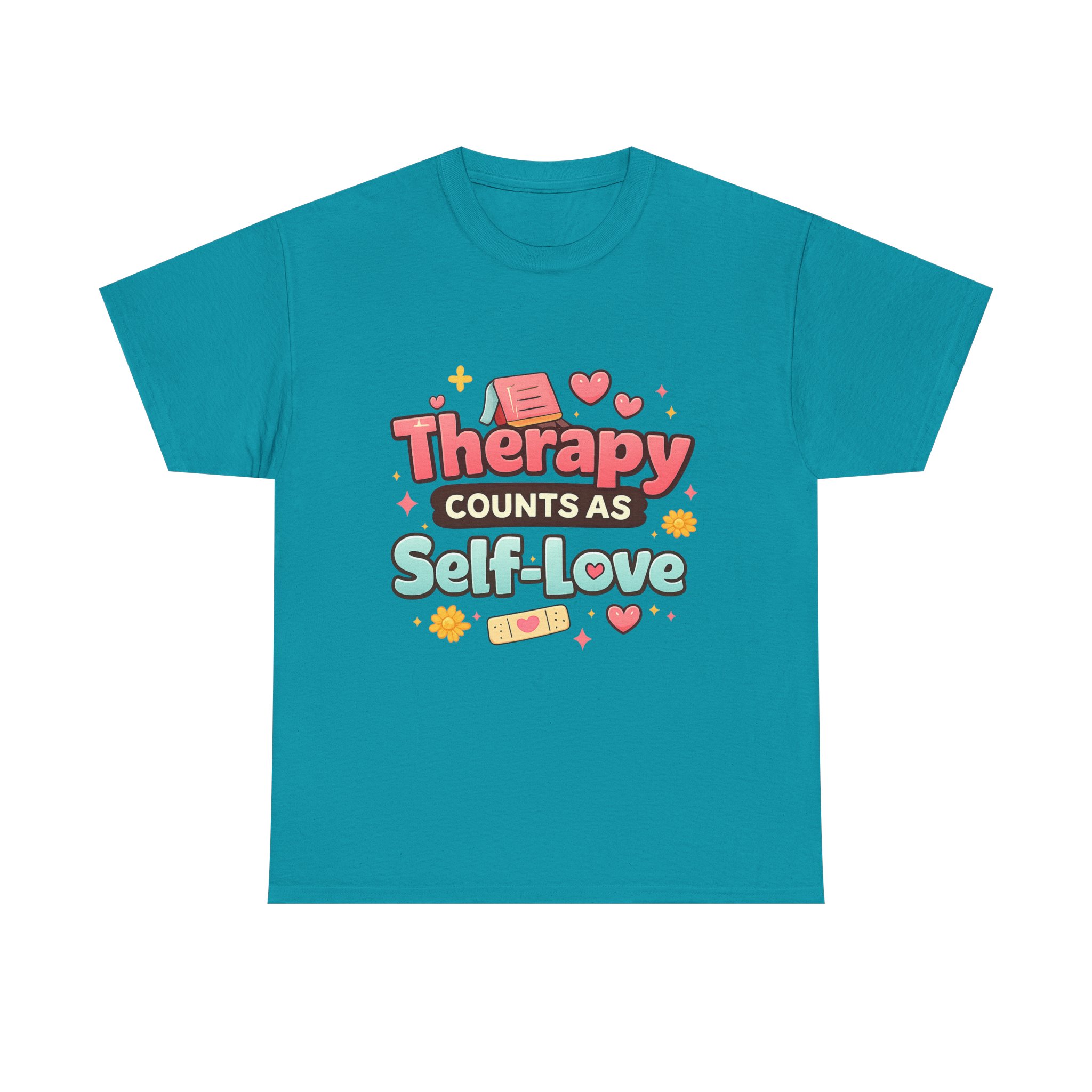 Therapy Counts As Self-Love Tee — Mental Health Awareness Graphic T-Shirt - Image 13