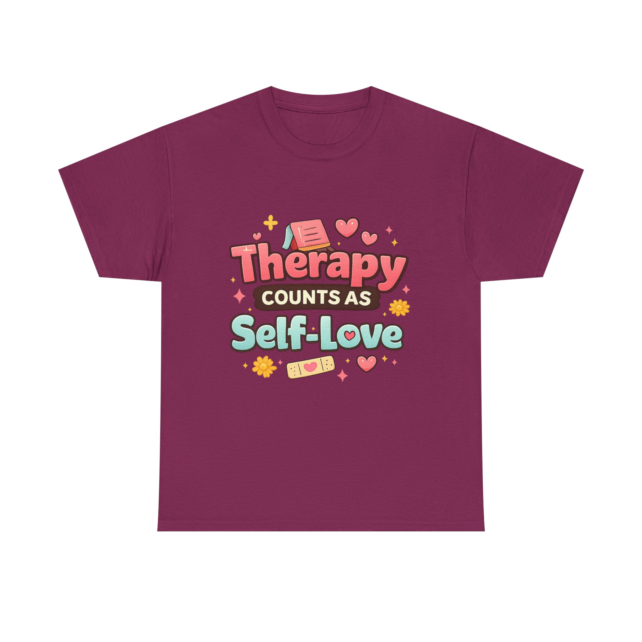 Therapy Counts As Self-Love Tee — Mental Health Awareness Graphic T-Shirt - Image 17