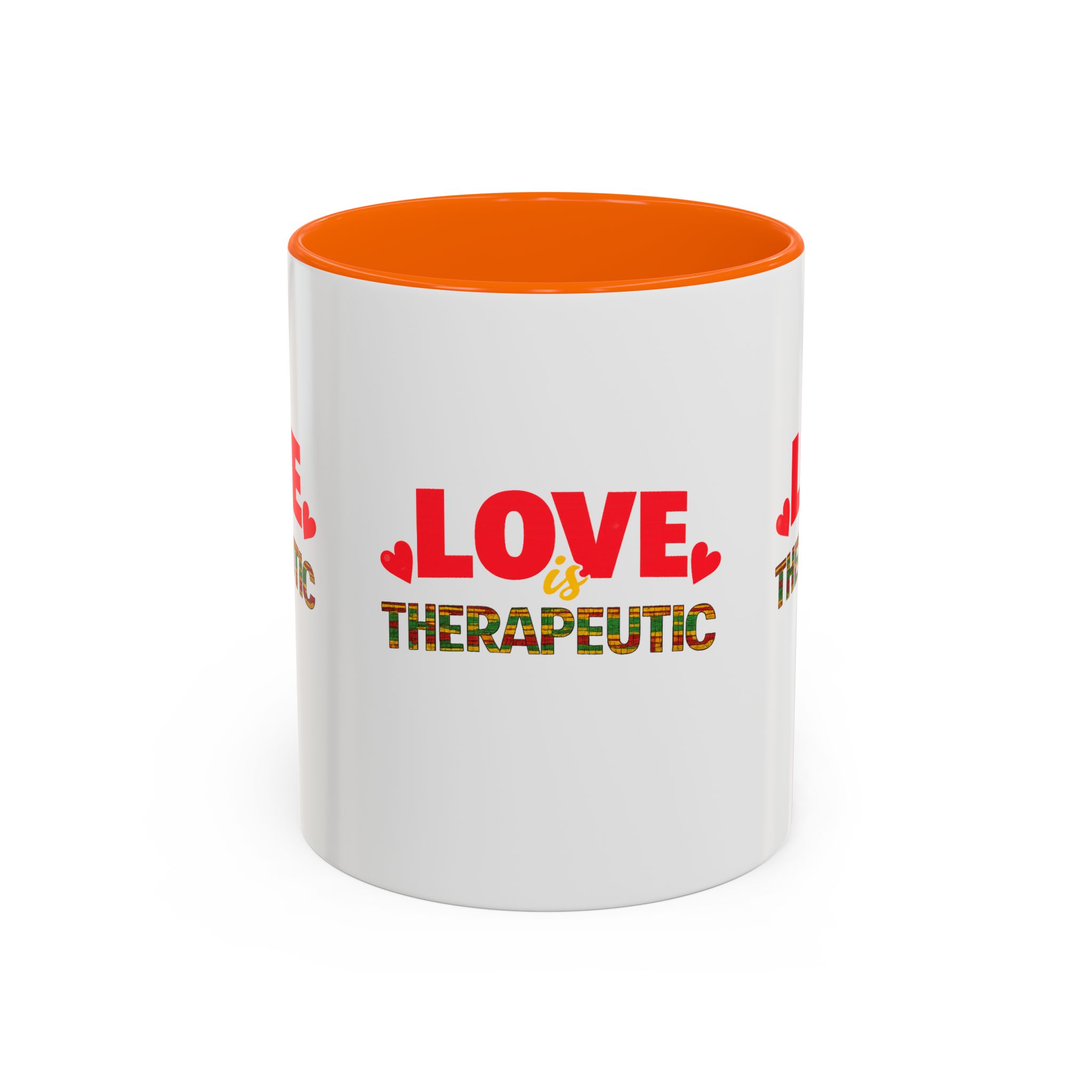 Love Is Therapeutic Accent Coffee Mug | Black Love Collection | Black History Month & Valentine’s Day Mug - Image 21