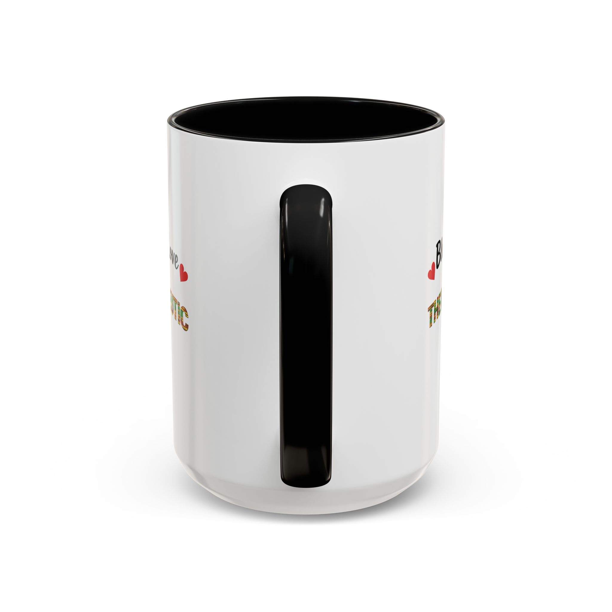 Love Is Therapeutic Accent Coffee Mug | Black Love Collection | Black History Month & Valentine’s Day Mug - Image 20