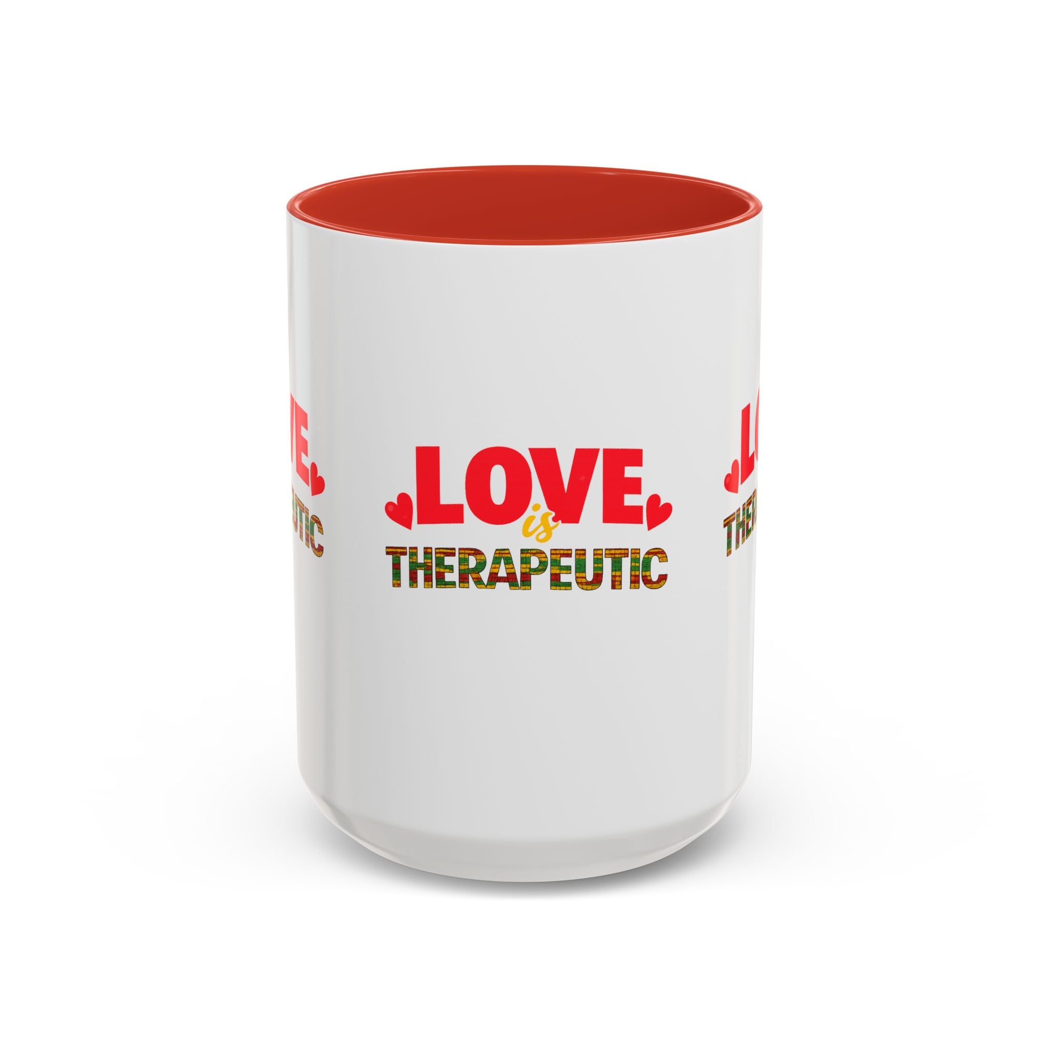 Love Is Therapeutic Accent Coffee Mug | Black Love Collection | Black History Month & Valentine’s Day Mug - Image 17