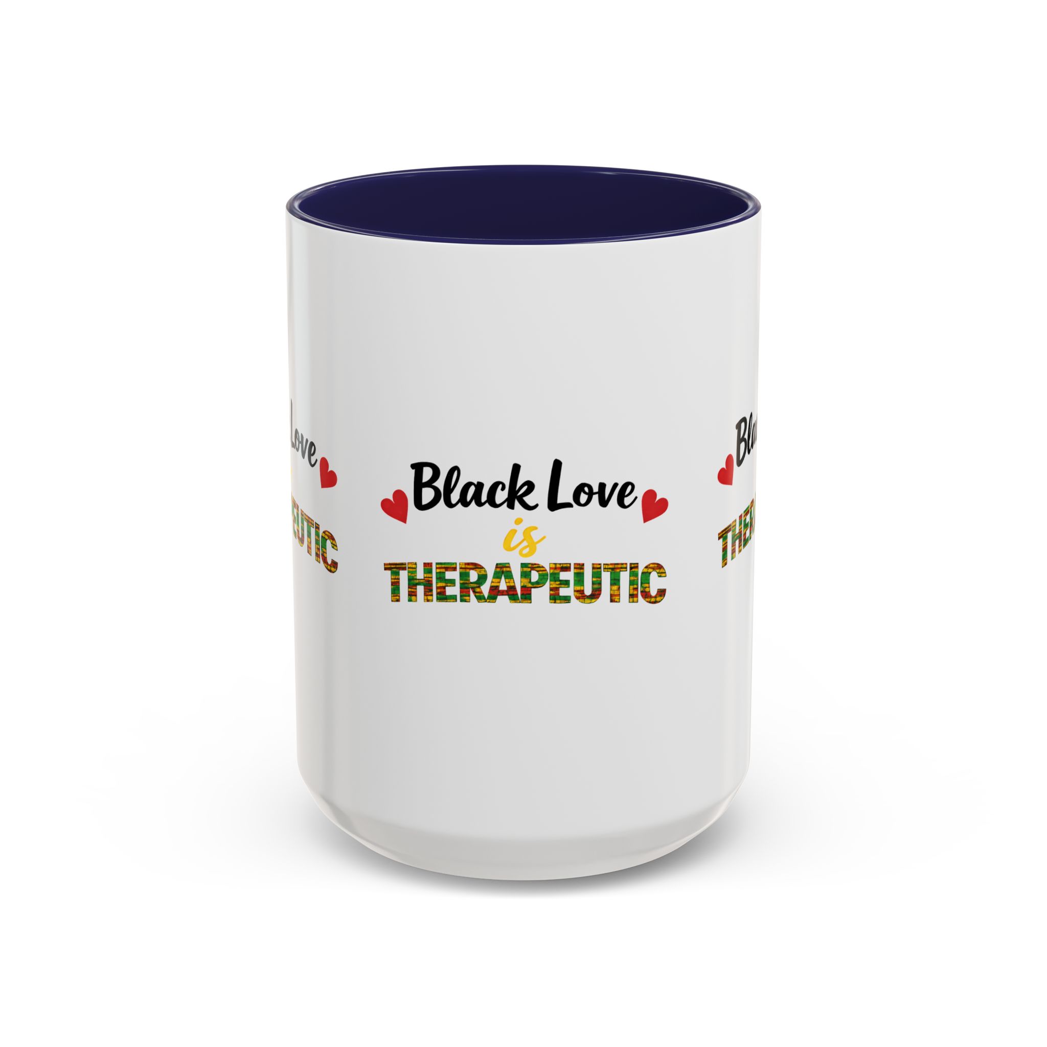 Love Is Therapeutic Accent Coffee Mug | Black Love Collection | Black History Month & Valentine’s Day Mug - Image 21