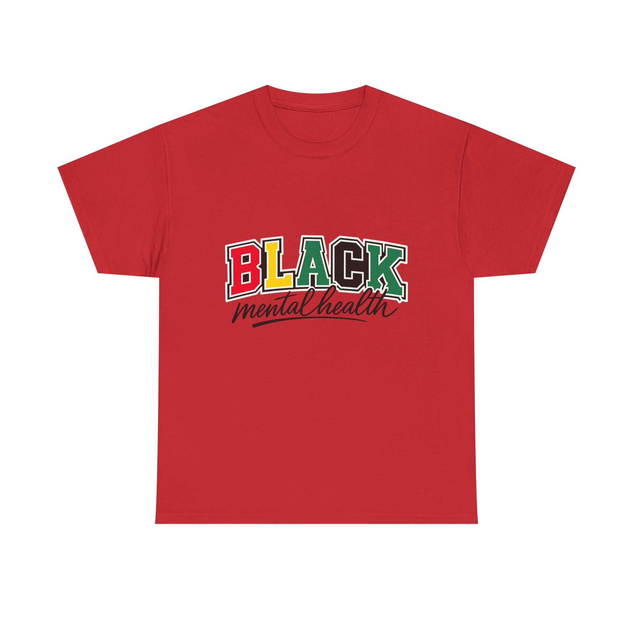 T-Shirt — "BLACK Mental Health" Graphic Tee (Pan-African Colors) - Image 17