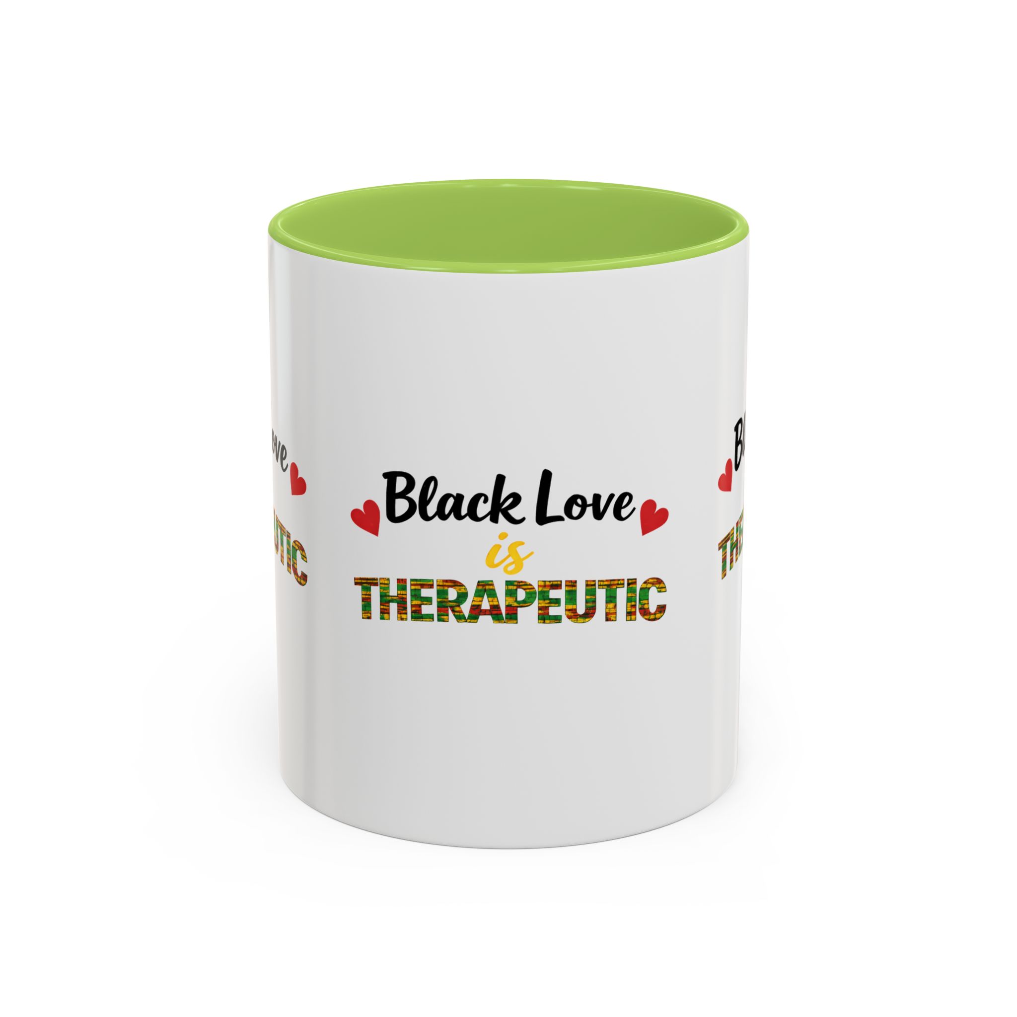 Love Is Therapeutic Accent Coffee Mug | Black Love Collection | Black History Month & Valentine’s Day Mug - Image 57