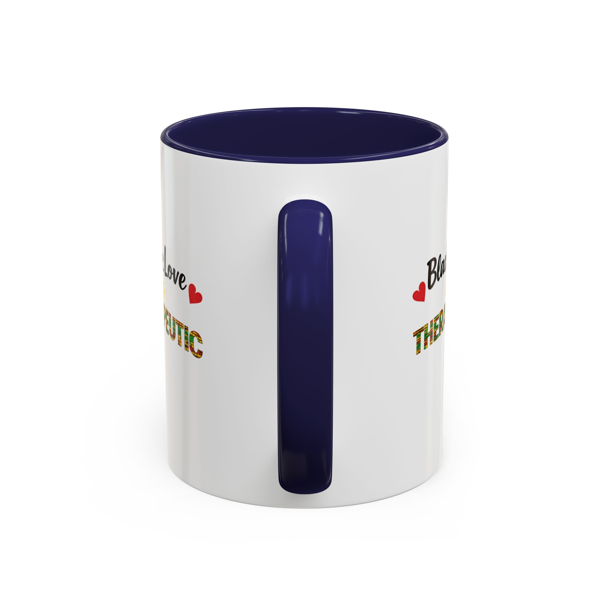 Love Is Therapeutic Accent Coffee Mug | Black Love Collection | Black History Month & Valentine’s Day Mug - Image 8