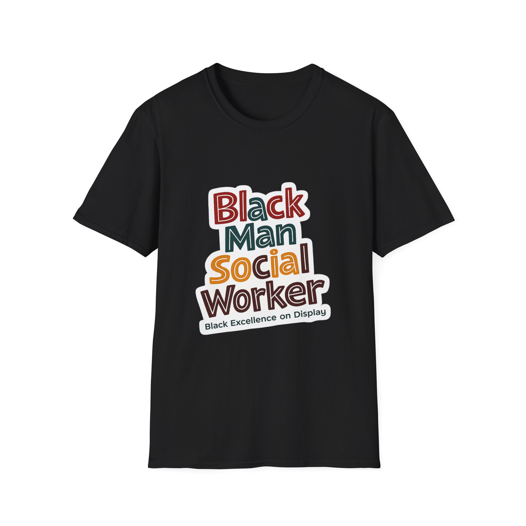 Black Man Social Worker – Black Excellence on Display Unisex Shirt