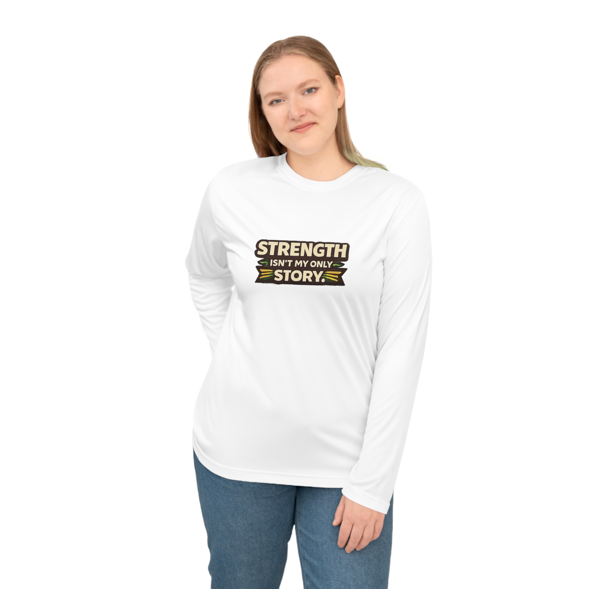 Strength Isn't My Only Story Long Sleeve Shirt - Image 3