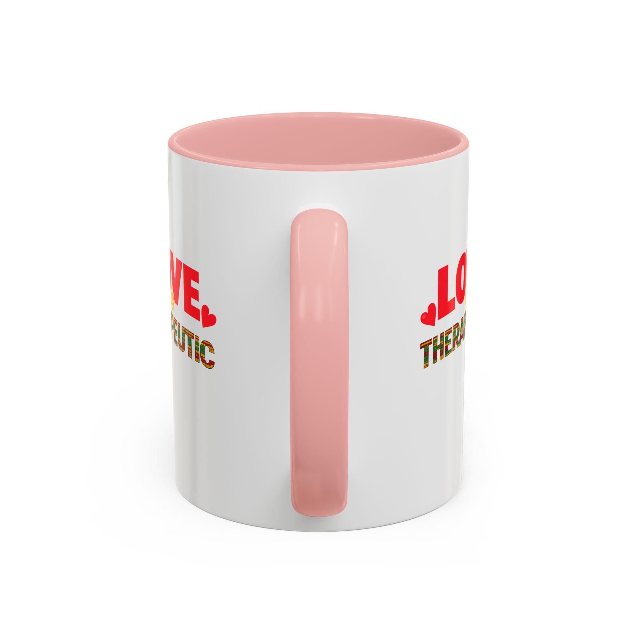Love Is Therapeutic Accent Coffee Mug | Black Love Collection | Black History Month & Valentine’s Day Mug - Image 8