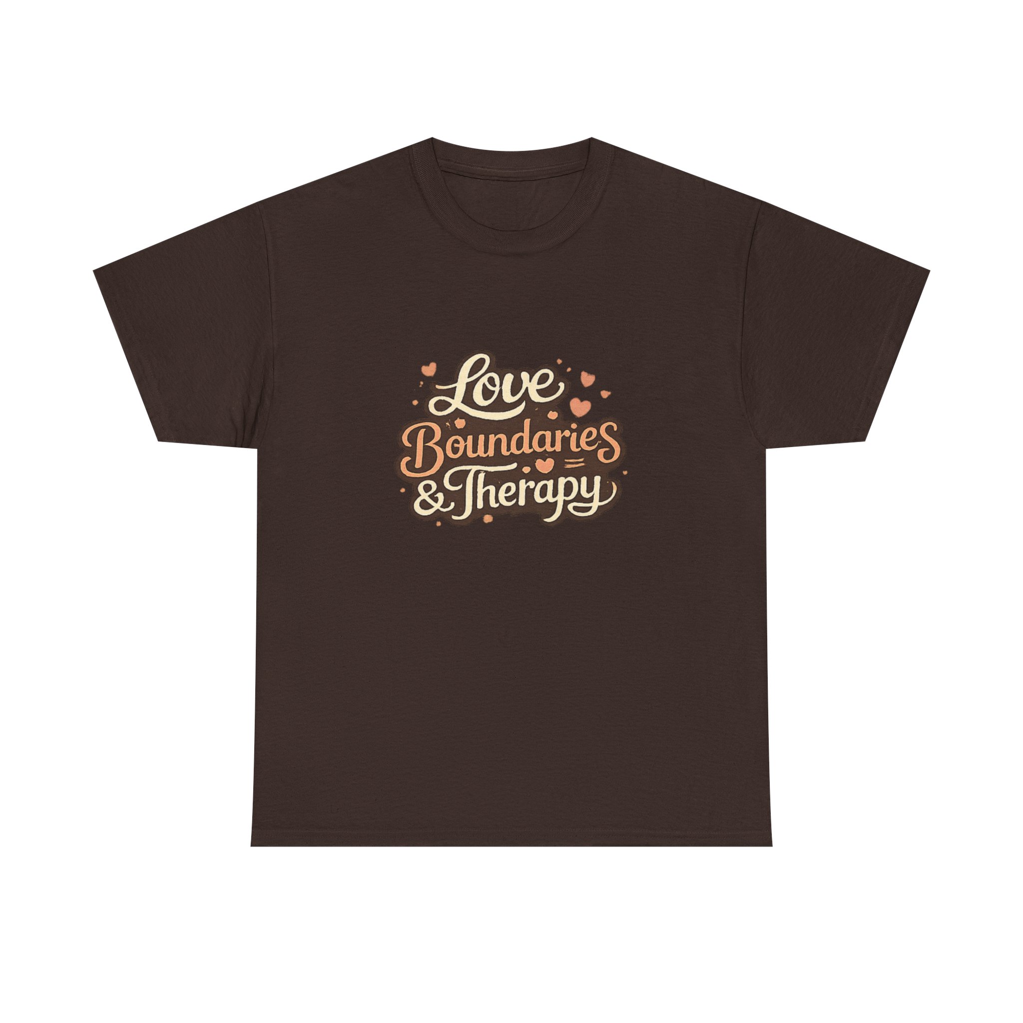 T-Shirt — "Love, Boundaries & Therapy" Retro Script Tee for Mental Health Advocates - Image 21