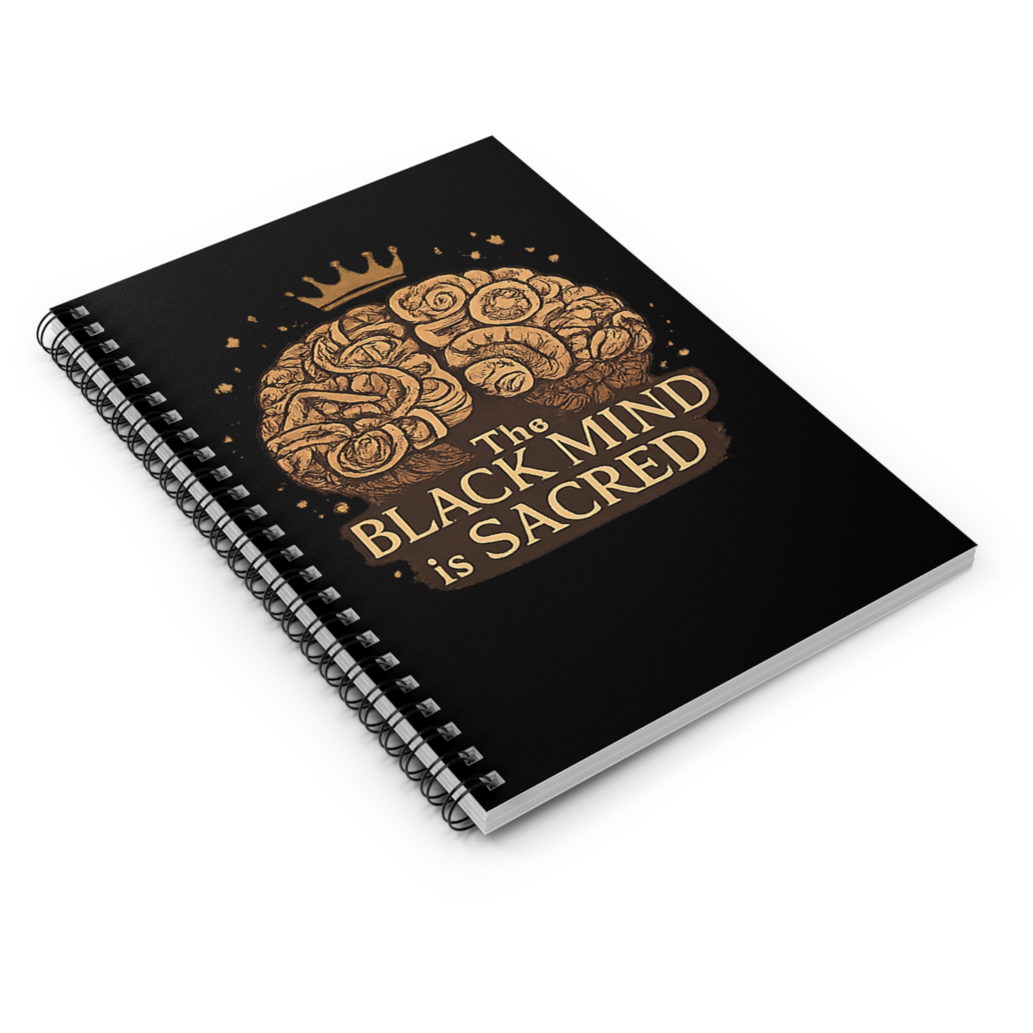 Spiral Notebook — "The Black Mind Is Sacred" Inspirational Journal - Image 3