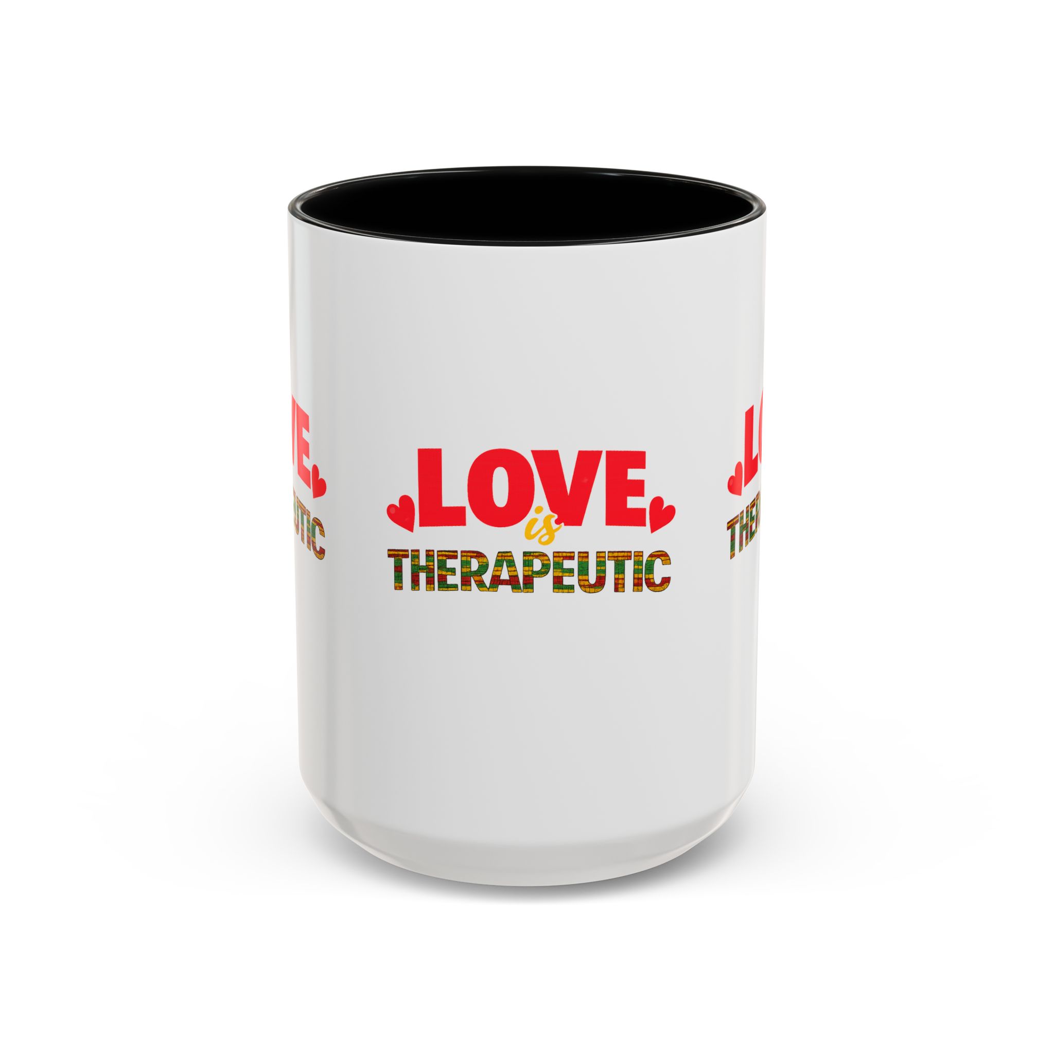 Love Is Therapeutic Accent Coffee Mug | Black Love Collection | Black History Month & Valentine’s Day Mug - Image 13