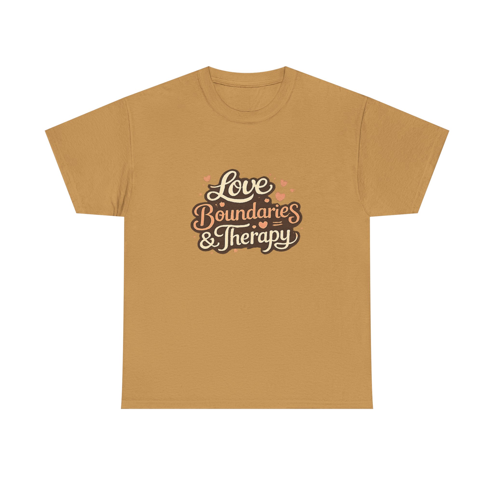 T-Shirt — "Love, Boundaries & Therapy" Retro Script Tee for Mental Health Advocates - Image 17