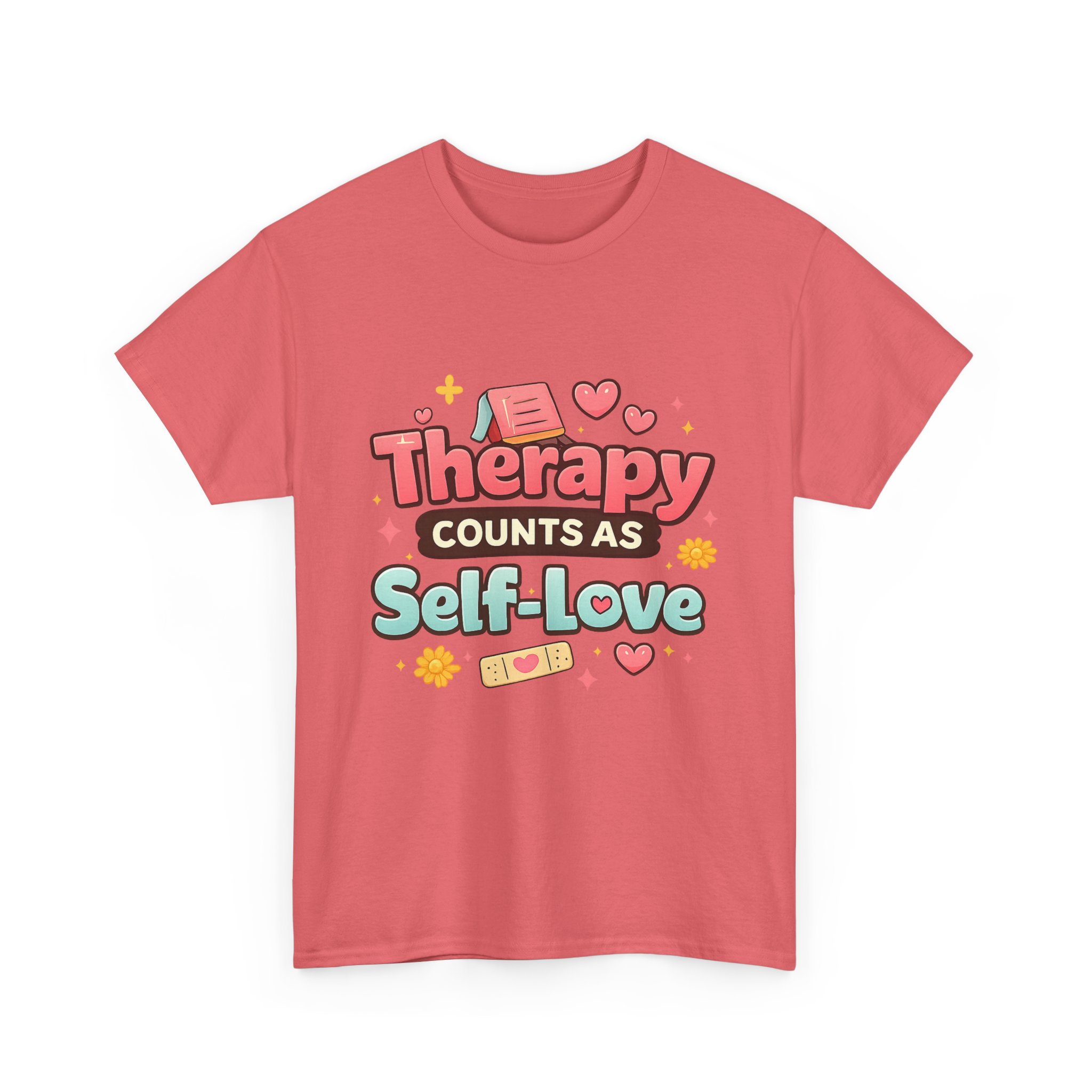Therapy Counts As Self-Love Tee — Mental Health Awareness Graphic T-Shirt - Image 7
