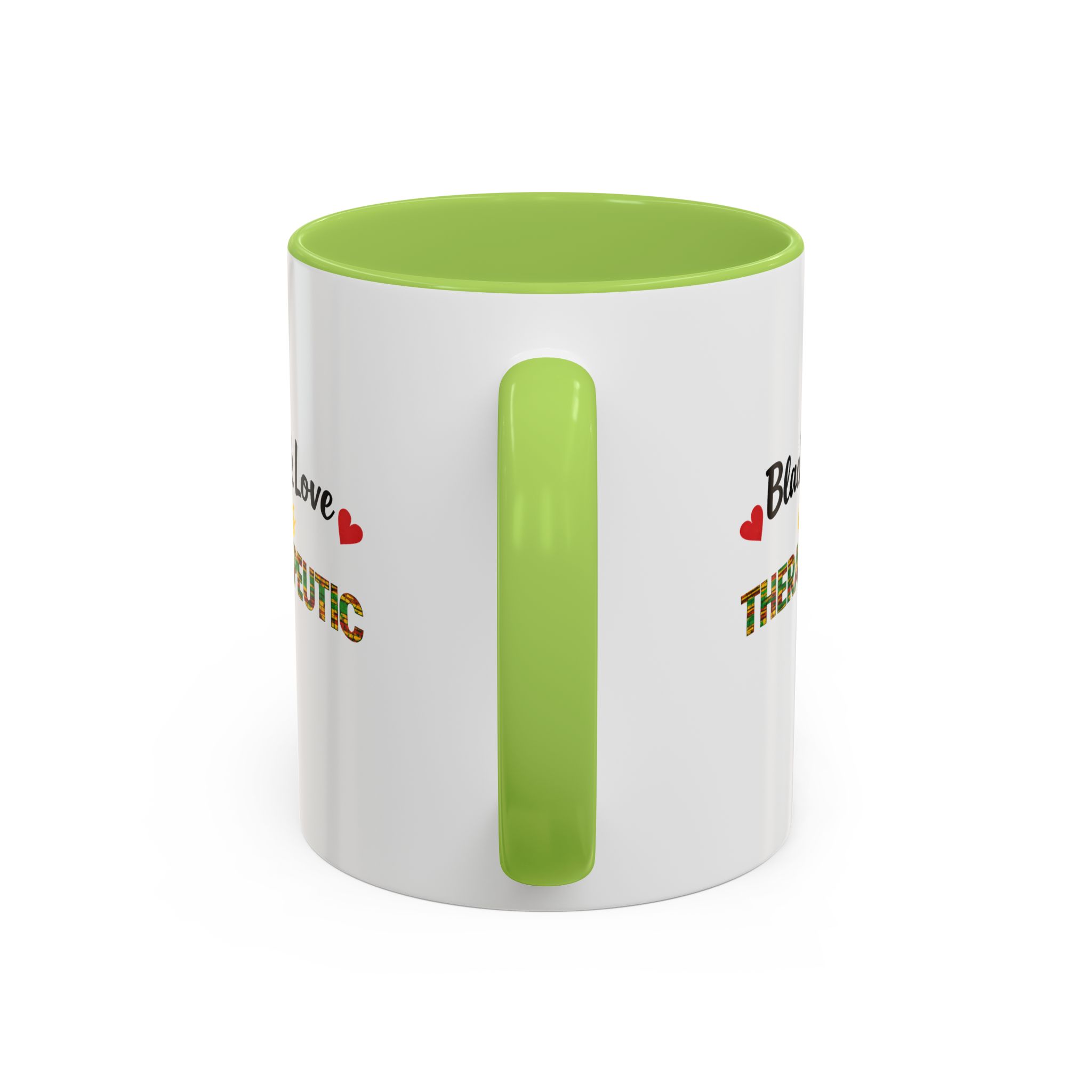 Love Is Therapeutic Accent Coffee Mug | Black Love Collection | Black History Month & Valentine’s Day Mug - Image 60