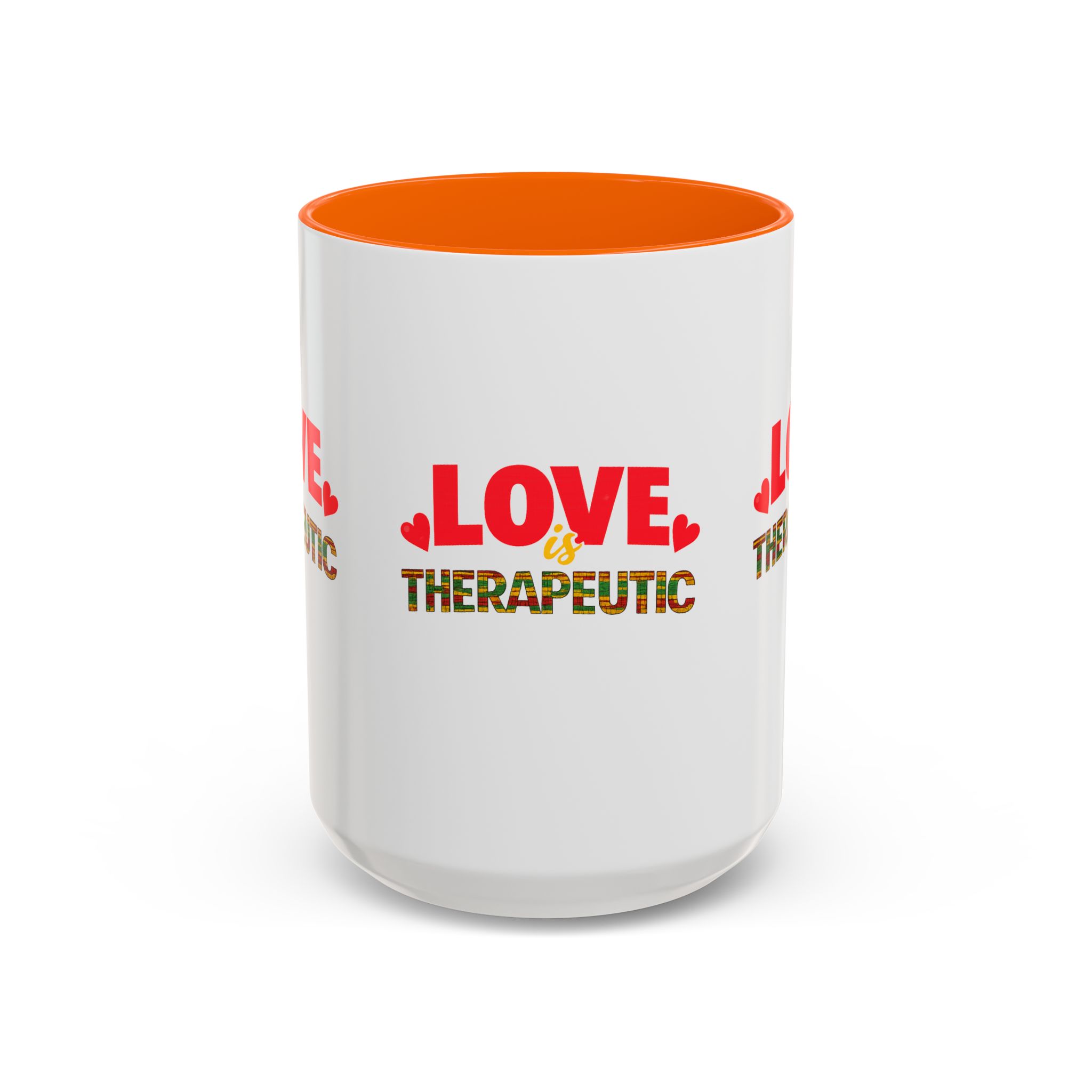Love Is Therapeutic Accent Coffee Mug | Black Love Collection | Black History Month & Valentine’s Day Mug - Image 25